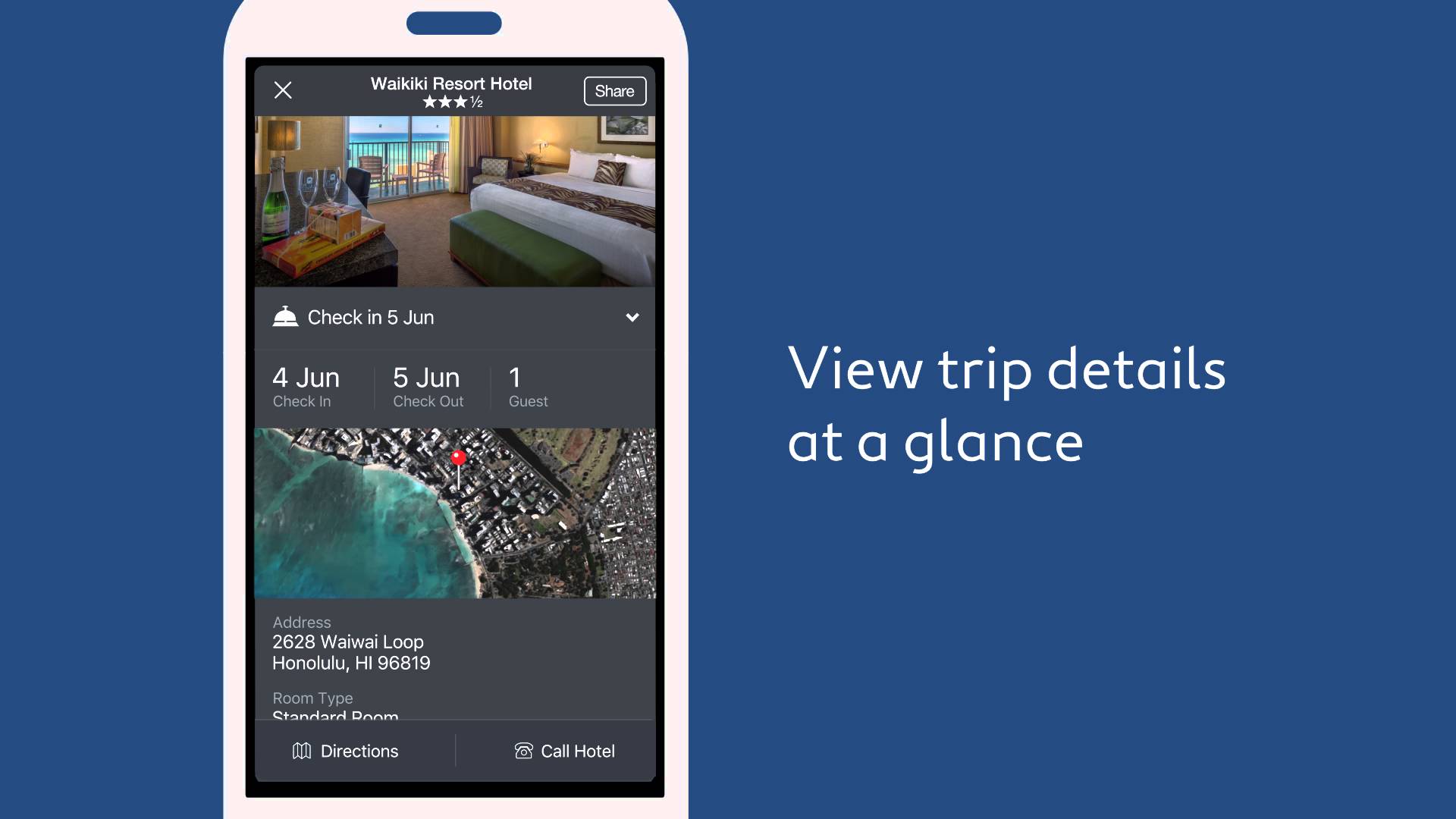 Organize your trip itineraries with the Expedia App