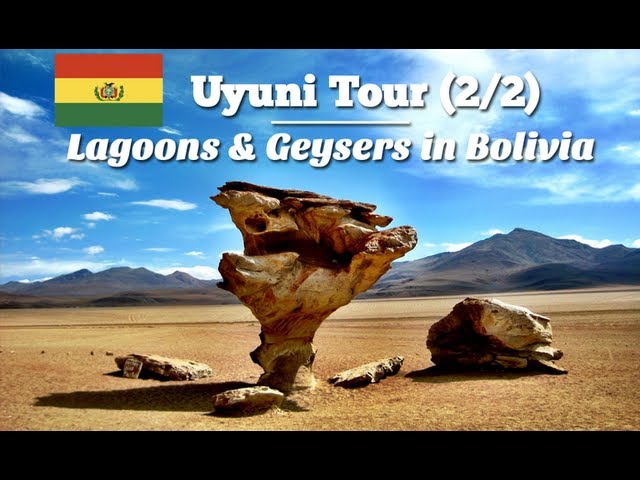 Uyuni Tour, Bolivia (2/2): Laguna Colorada, Arbol de Piedra, Geysers (Travel Video Blog 044)